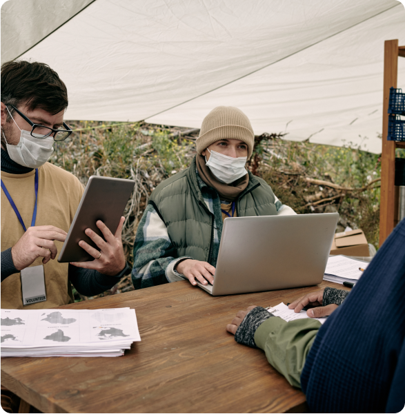 Radioactive material label beside the transportation wooden box Type A standard package